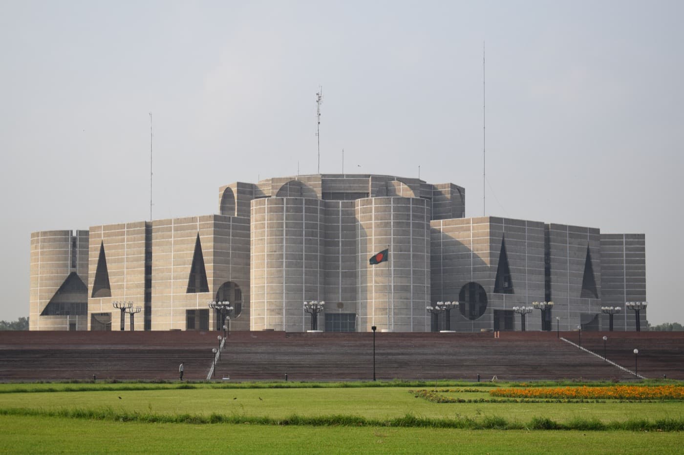 The National Parliament House in Dhaka